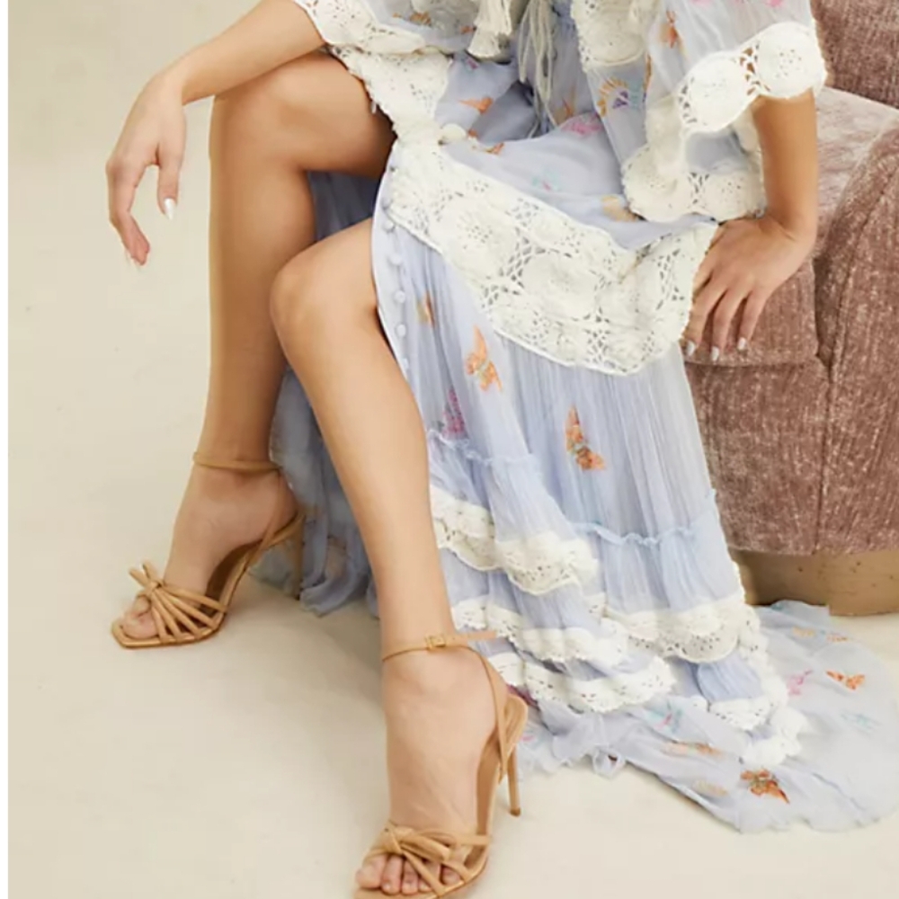 Schutz Blossom Leather Sandal